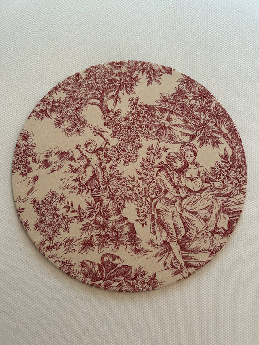 Toile de jouy rosso