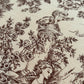 Toile de jouy marrone